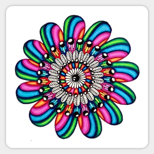 Psychedelic Mandala Sticker